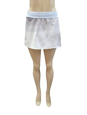 Nike Dri-Fit Women's Tennis Skirt Gray White Size S